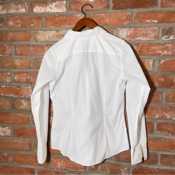 GAP Slim Fit White Button Front Shirt - Picture 3 of 11
